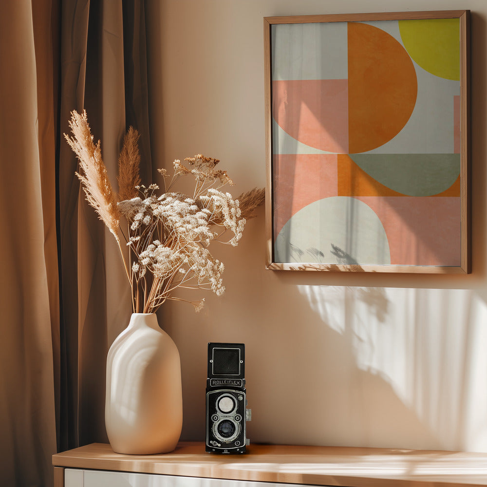 Summer Circles22 3 V - Poster / Art Print - interiör
