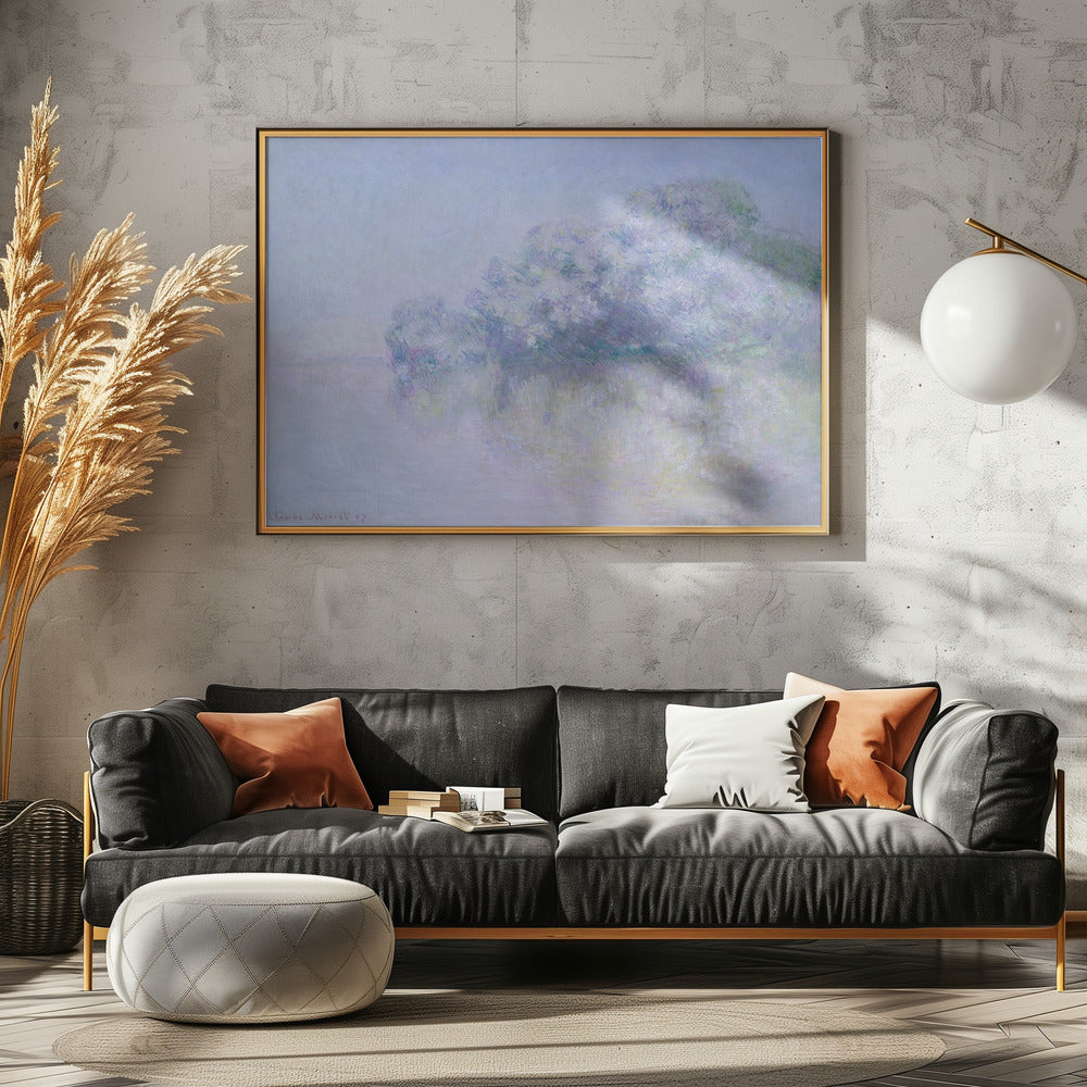 Île Aux Orties Near Vernon (1897) By Claude Monet - Poster / Art Print - interiör
