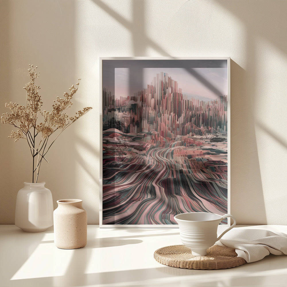 Abstract City - Poster / Art Print - interiör
