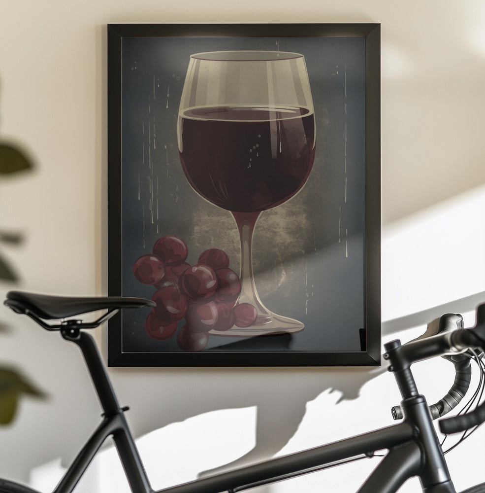 Red Red Wine No 1 - Poster / Art Print - interiör