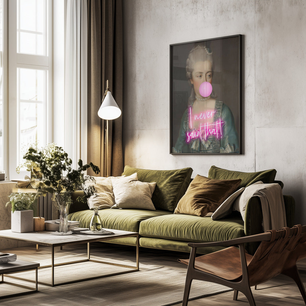 Marie never said that - Poster / Art Print - interiör