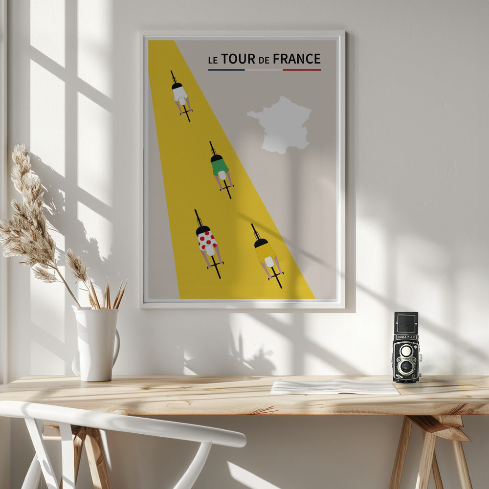 le Tour de France Poster - Poster / Art Print - interiör