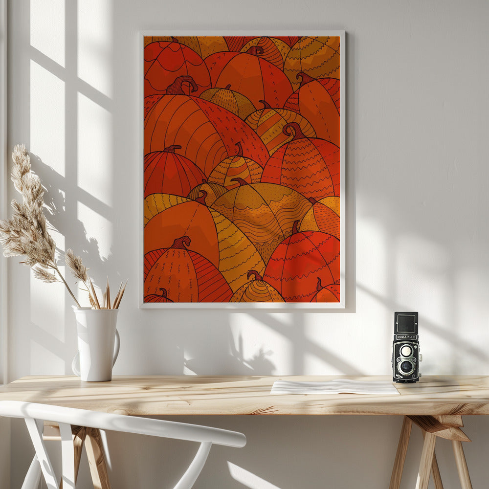Pumpkins - Poster / Art Print - interiör