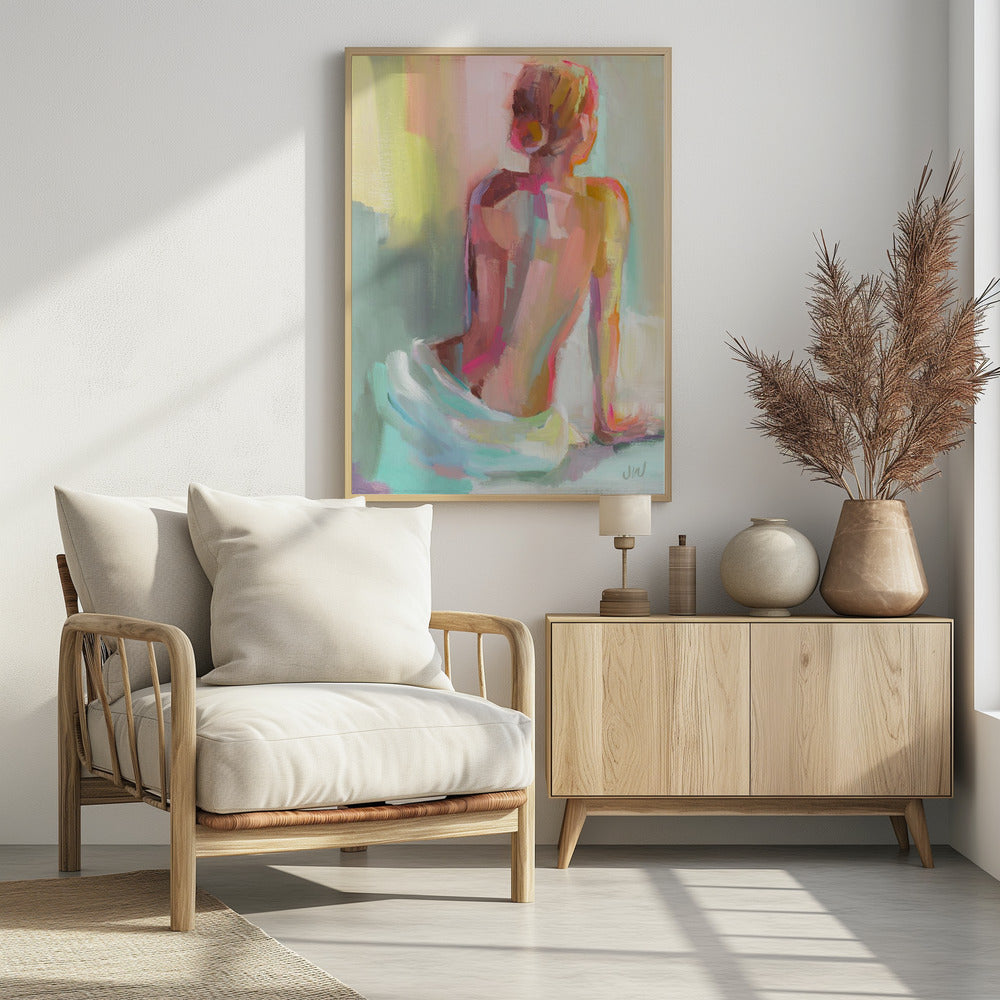 Woman Posing - Poster / Art Print - interiör