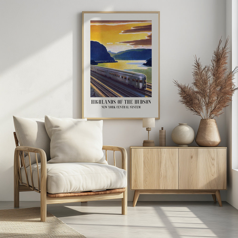 Highlands of the Hudson  New York Central System - Poster / Art Print - interiör