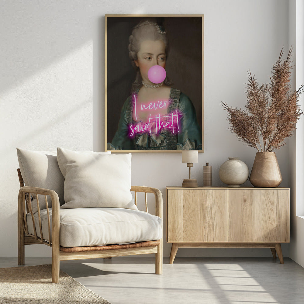 Marie never said that - Poster / Art Print - interiör