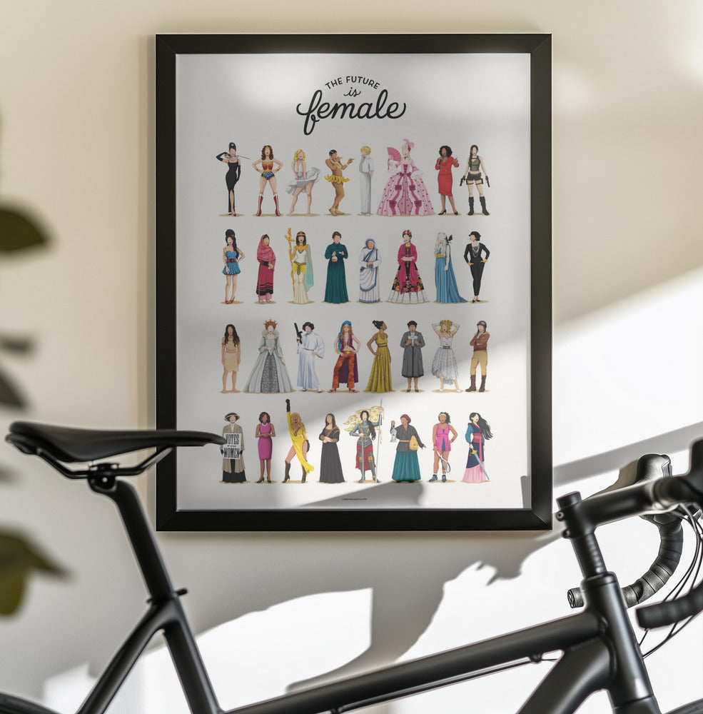 The Future is Female - Poster / Art Print - interiör