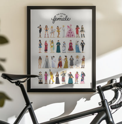 The Future is Female - Poster / Art Print - interiör