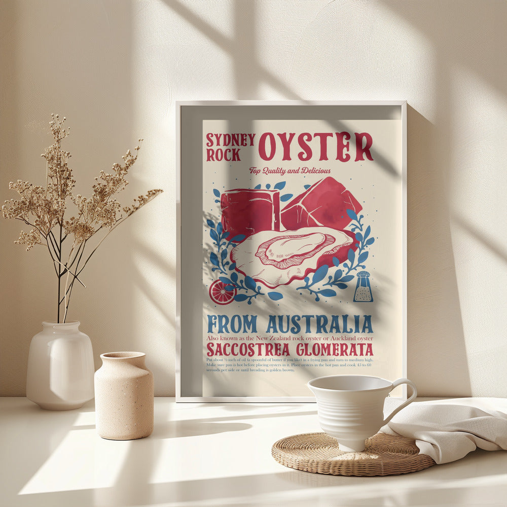Oyster kitchen decor - Poster / Art Print - interiör