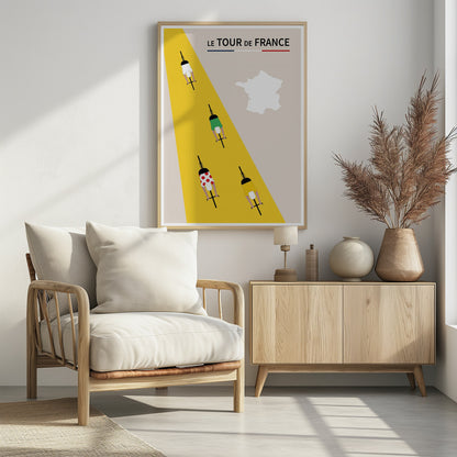 le Tour de France Poster - Poster / Art Print - interiör