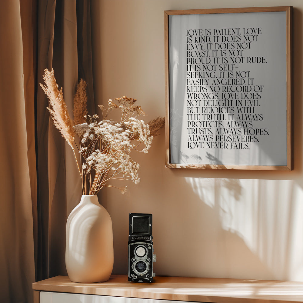 Love Is - Poster / Art Print - interiör