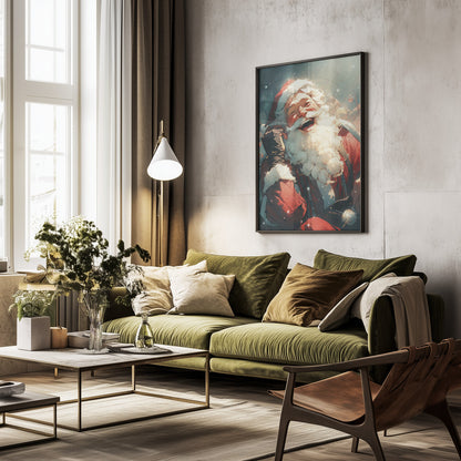 Laughing Santa - Poster / Art Print - interiör