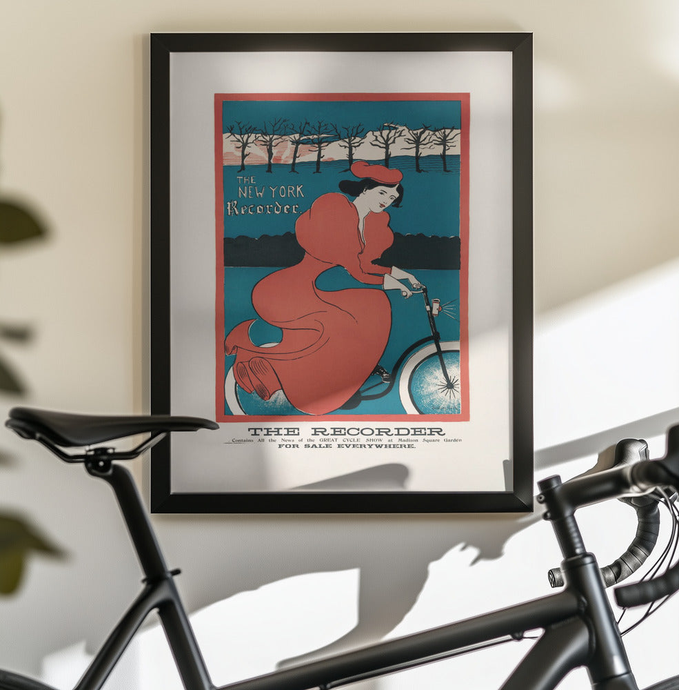 The New York Recorder (1895) By G. F. Scotson Clark - Poster / Art Print - interiör
