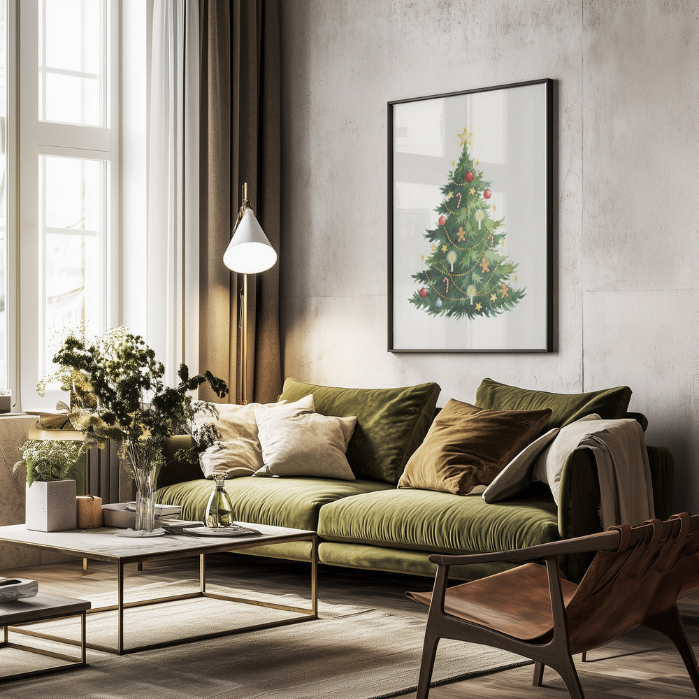 My Little Christmas Tree - Poster / Art Print - interiör