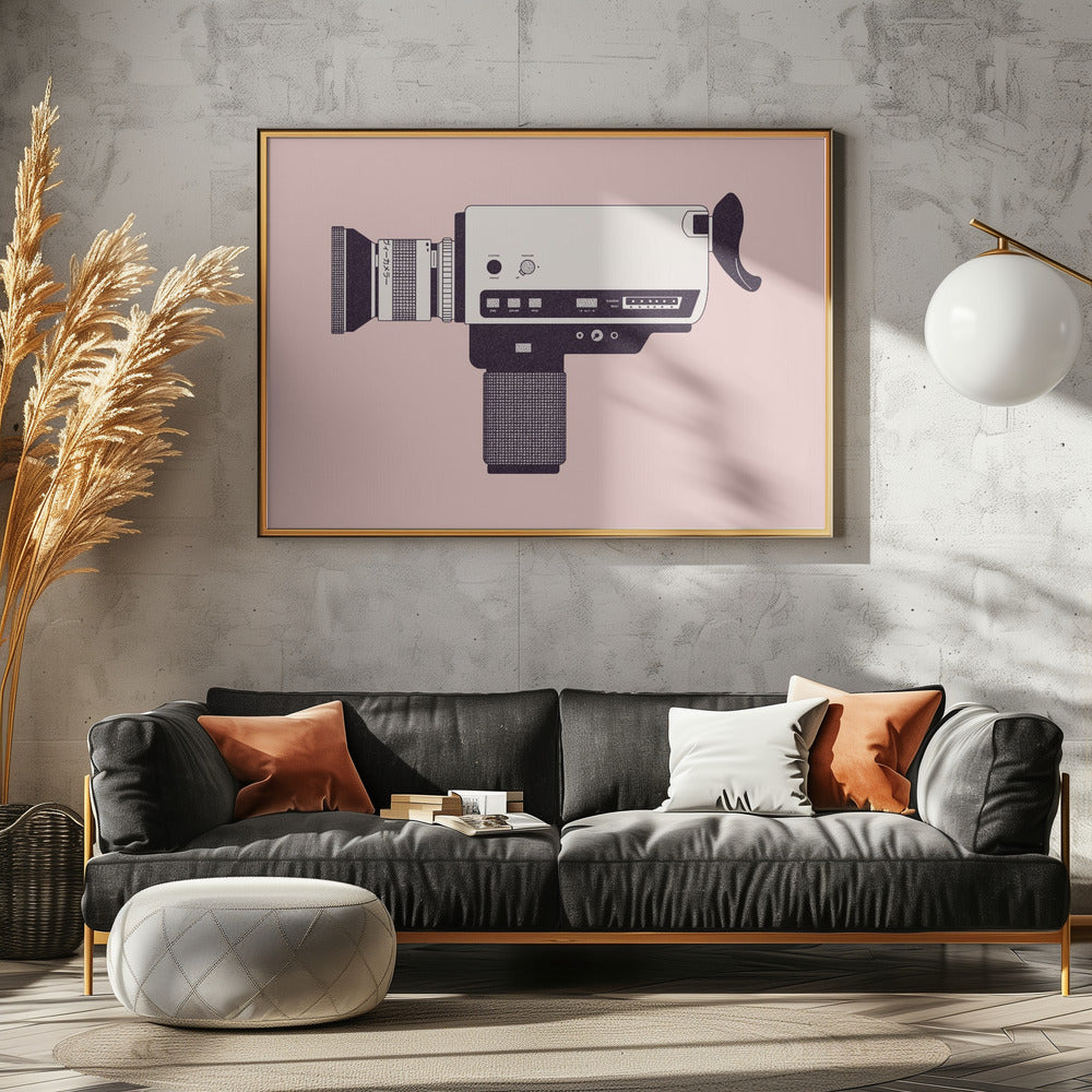 Super 8 Camera - Poster / Art Print - interiör