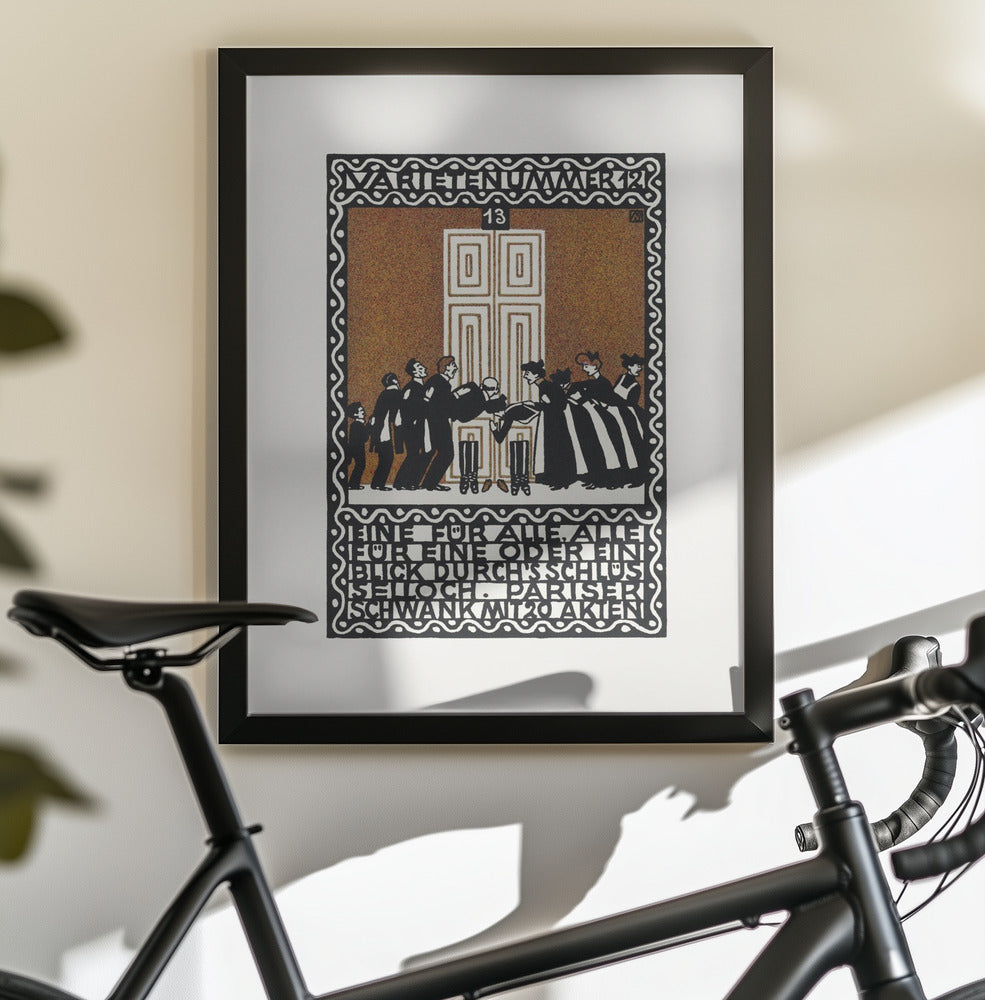 Variety Act 12  One for All, All for One or a Glimpse Through the Keyhole - Poster / Art Print - interiör