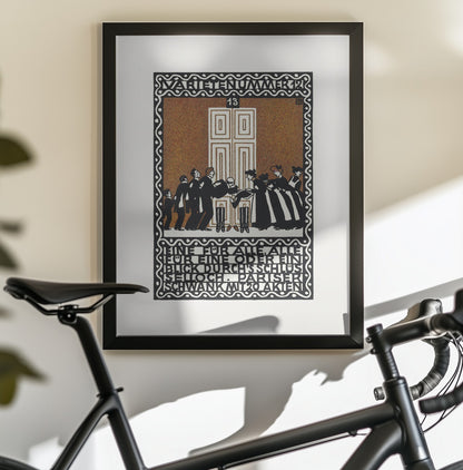 Variety Act 12  One for All, All for One or a Glimpse Through the Keyhole - Poster / Art Print - interiör