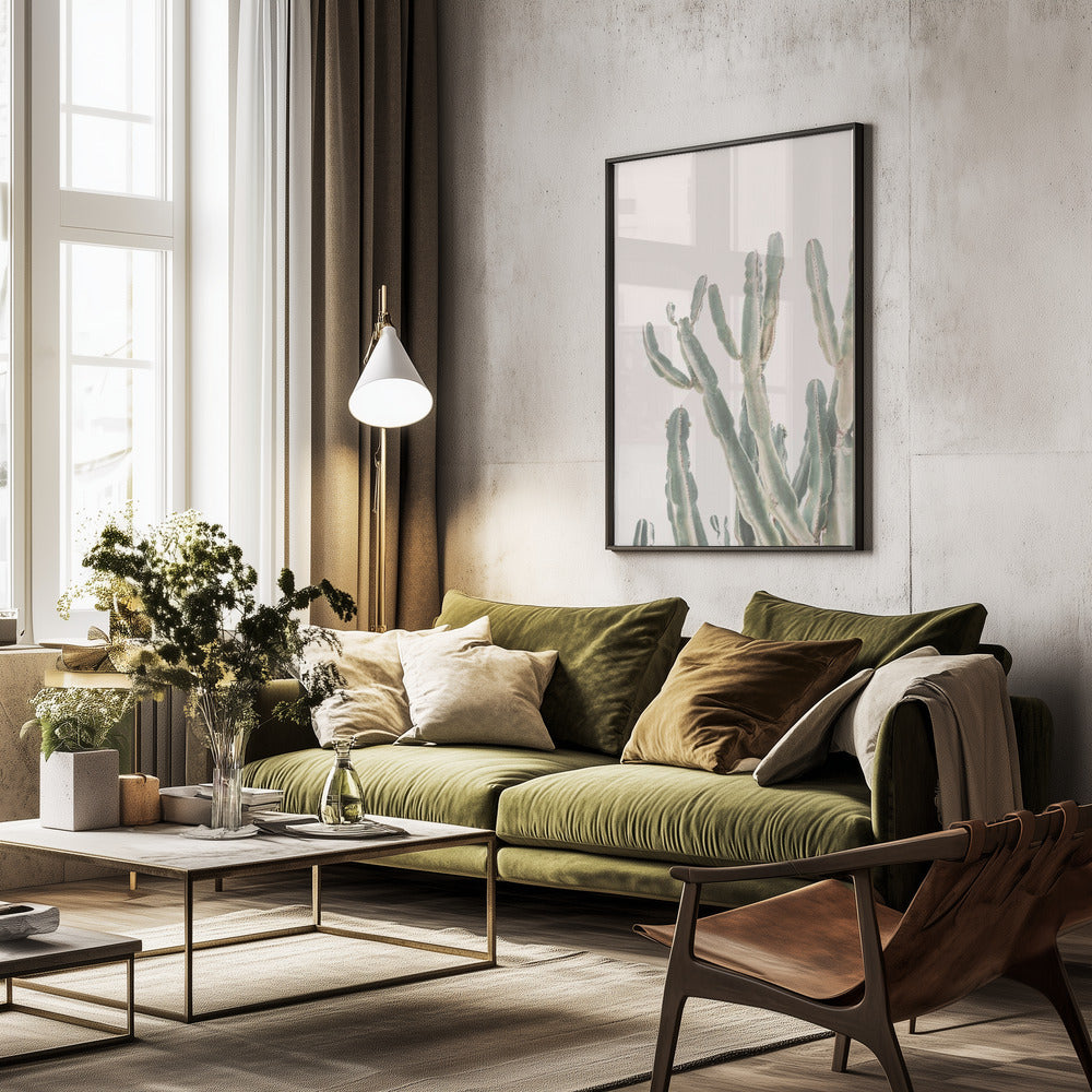 Sunrise Cactus - Poster / Art Print - interiör