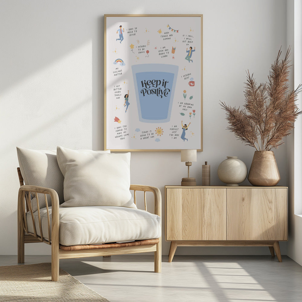 Keeptitpositive - Poster / Art Print - interiör