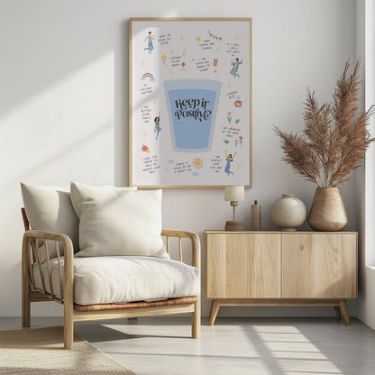 Keeptitpositive - Poster / Art Print - interiör