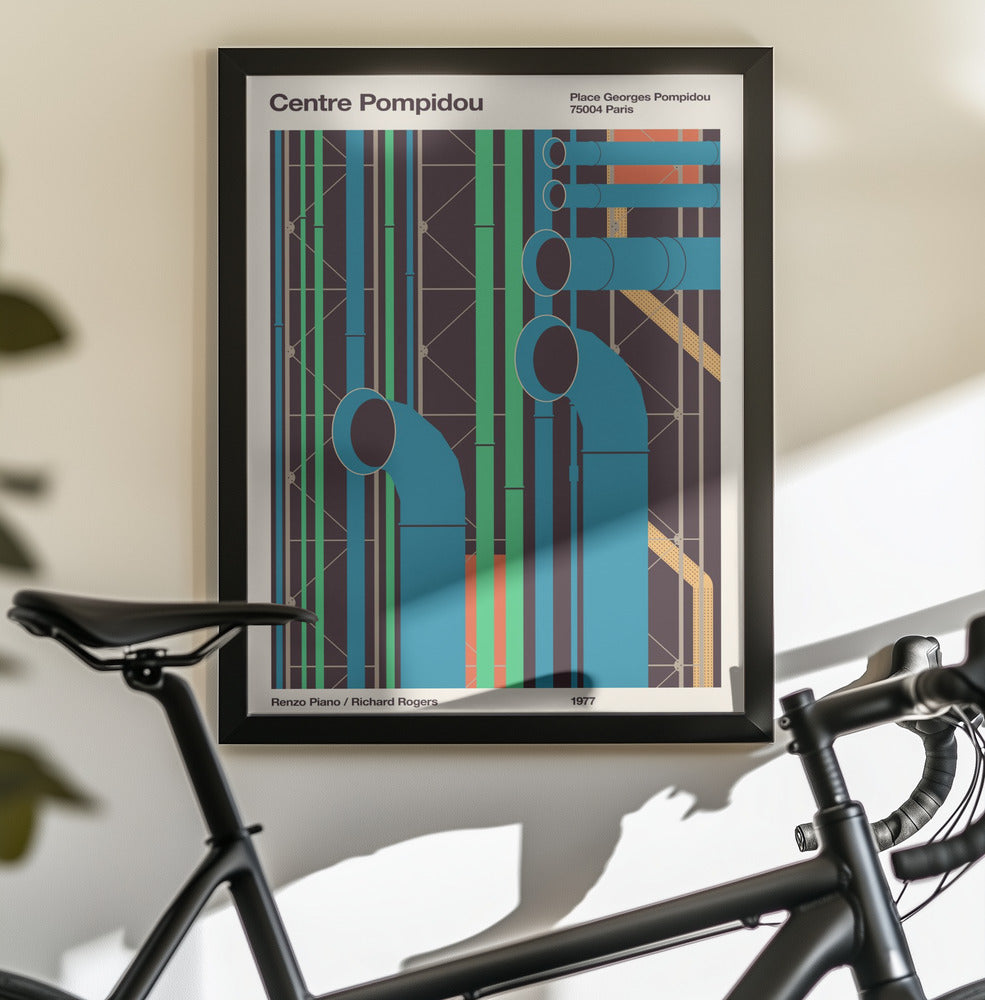 Pompidou - Poster / Art Print - interiör