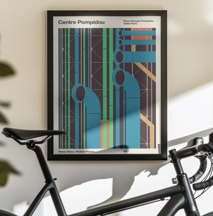 Pompidou - Poster / Art Print - interiör