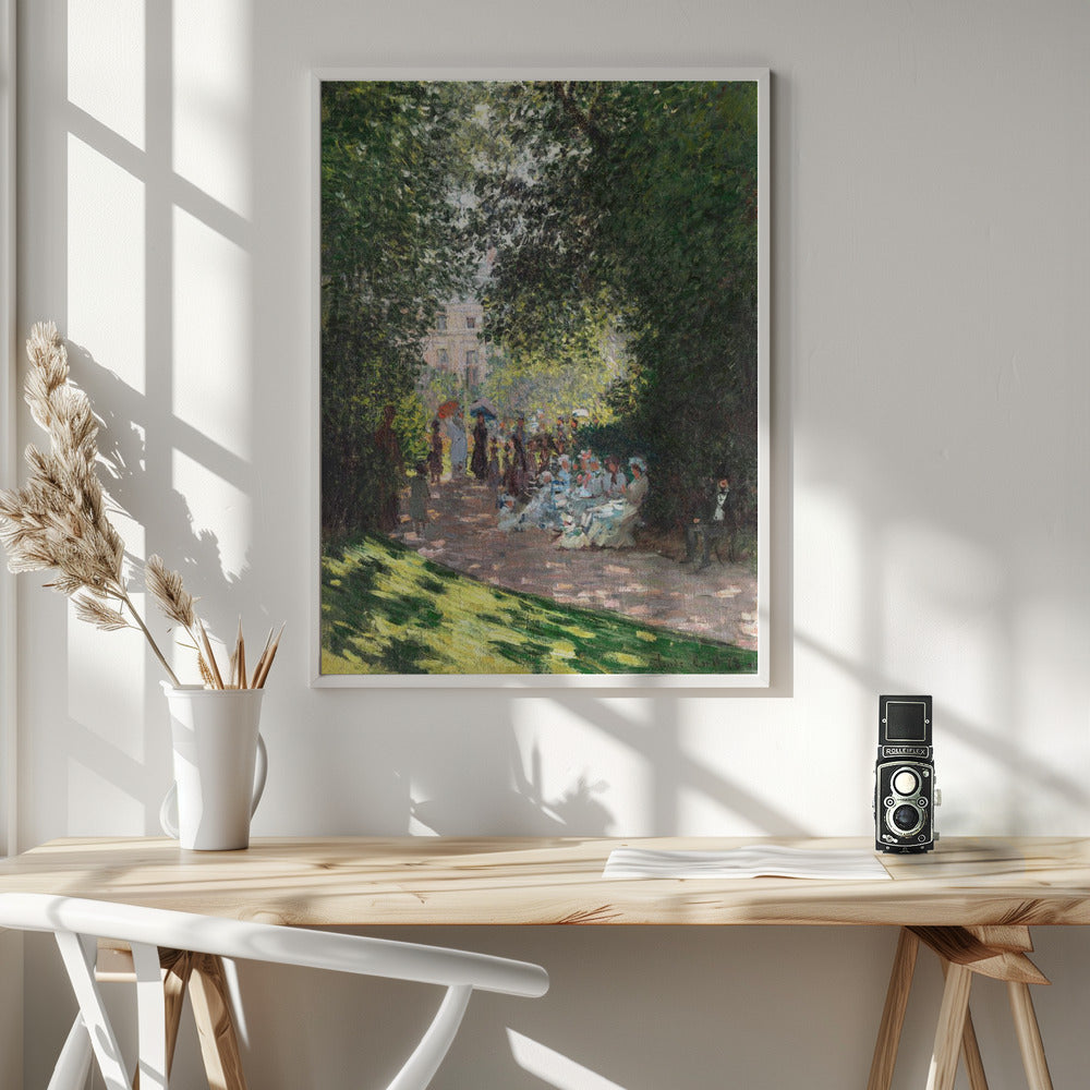 The Parc Monceau (1878) By Claude Monet - Poster / Art Print - interiör