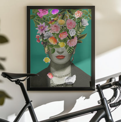 Floral Frida - Poster / Art Print - interiör
