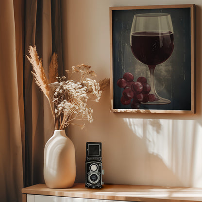 Red Red Wine No 1 - Poster / Art Print - interiör