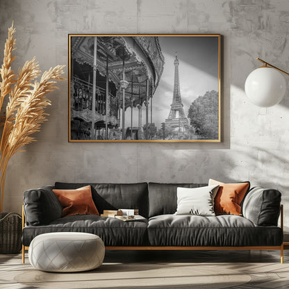 Typical Paris in monochrome - Poster / Art Print - interiör