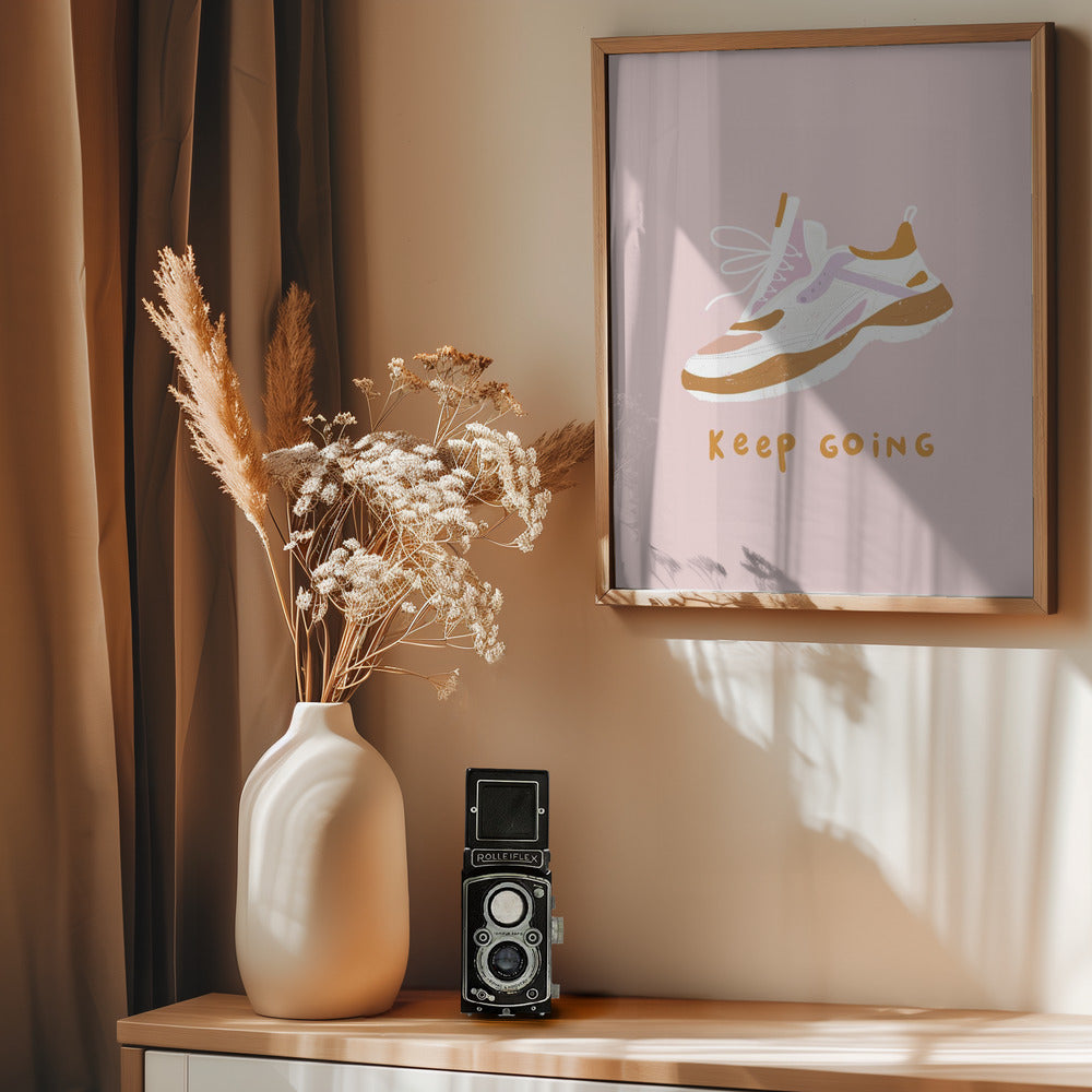 Keep Going - Poster / Art Print - interiör