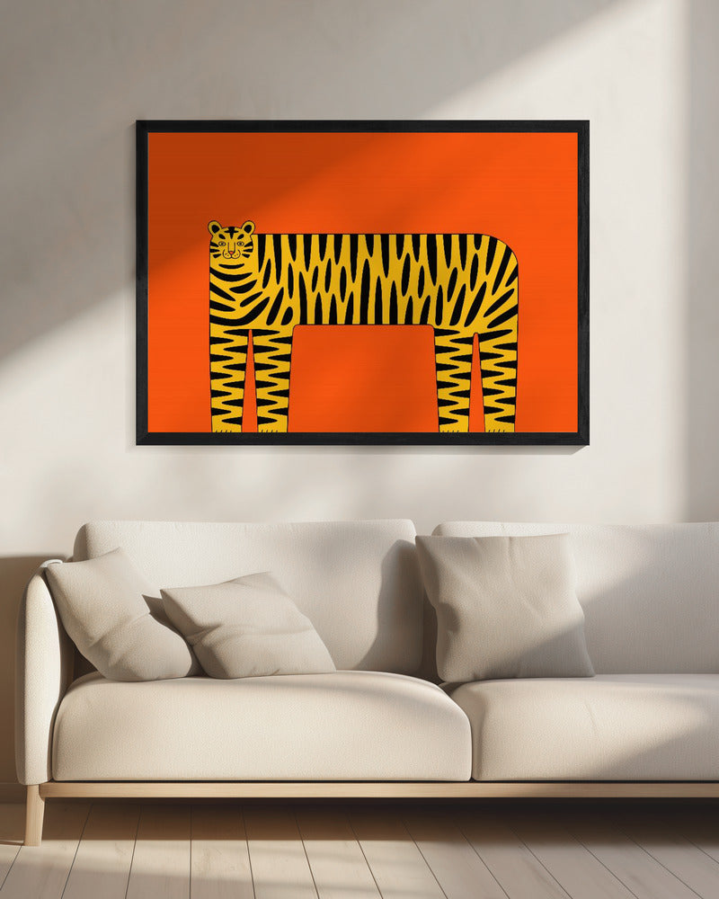 The Abstract Tiger - Poster / Art Print - interiör
