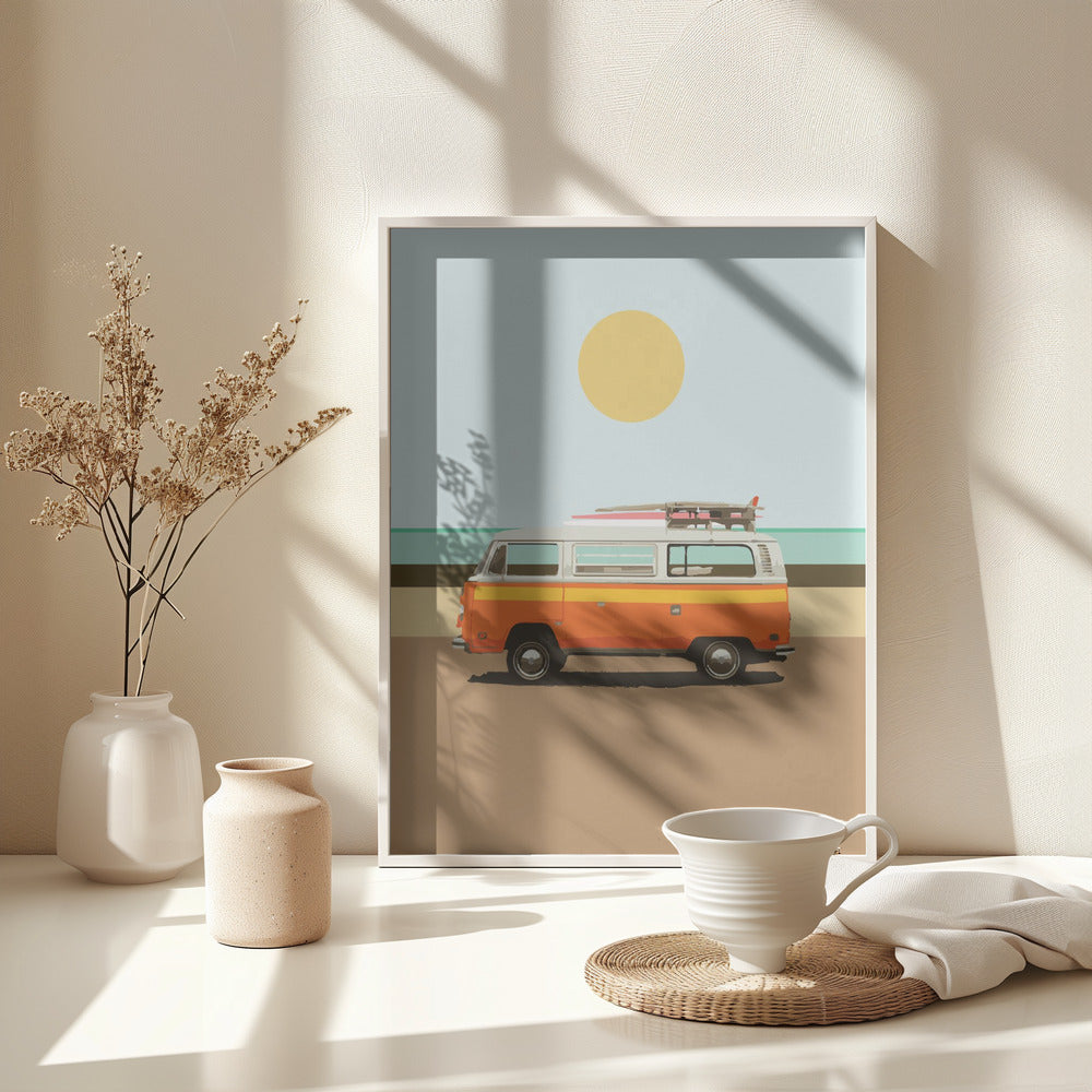 Road Trip 1 - Poster / Art Print - interiör