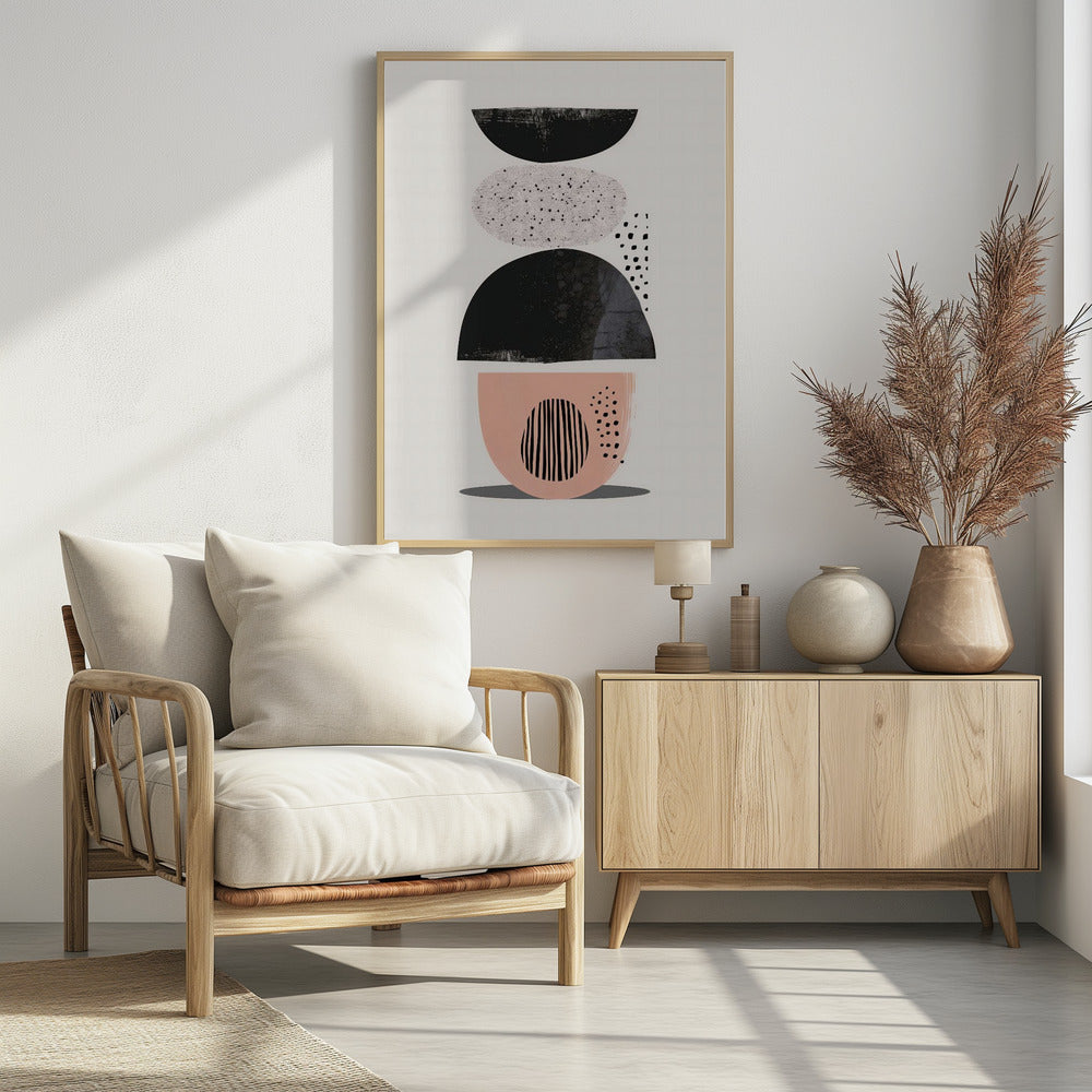 Abstract Minimalist Shapes No 7 - Poster / Art Print - interiör