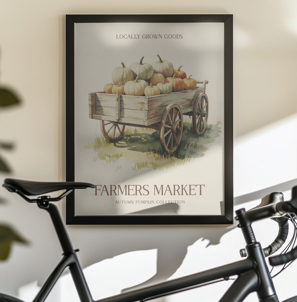 Farmers Market Pumpkin - Poster / Art Print - interiör