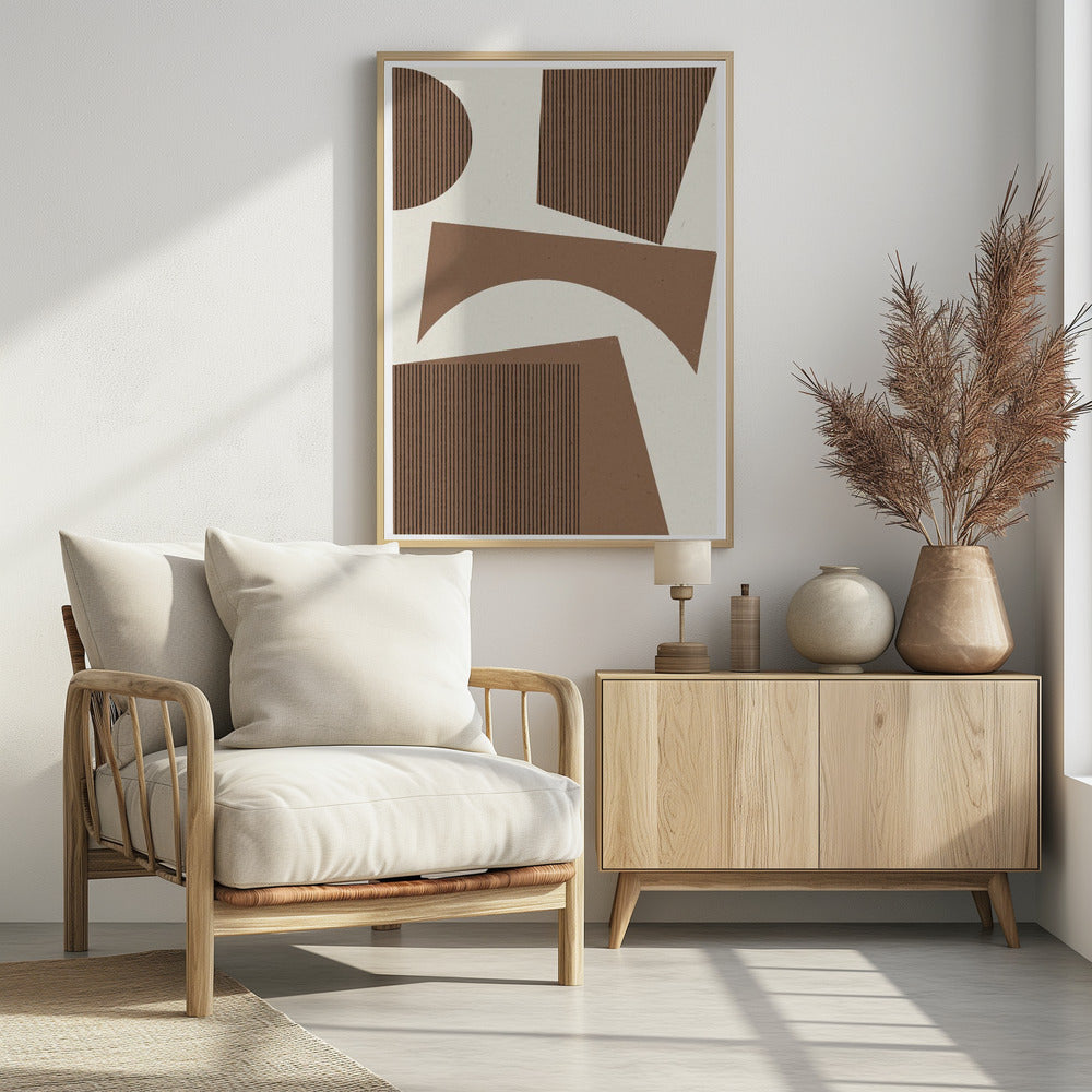 Modern Abstract Shape 02 - Poster / Art Print - interiör