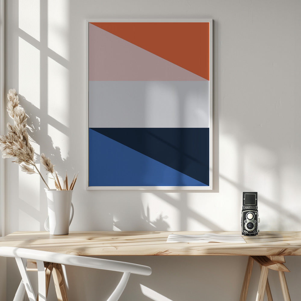 Four Triangles - Poster / Art Print - interiör