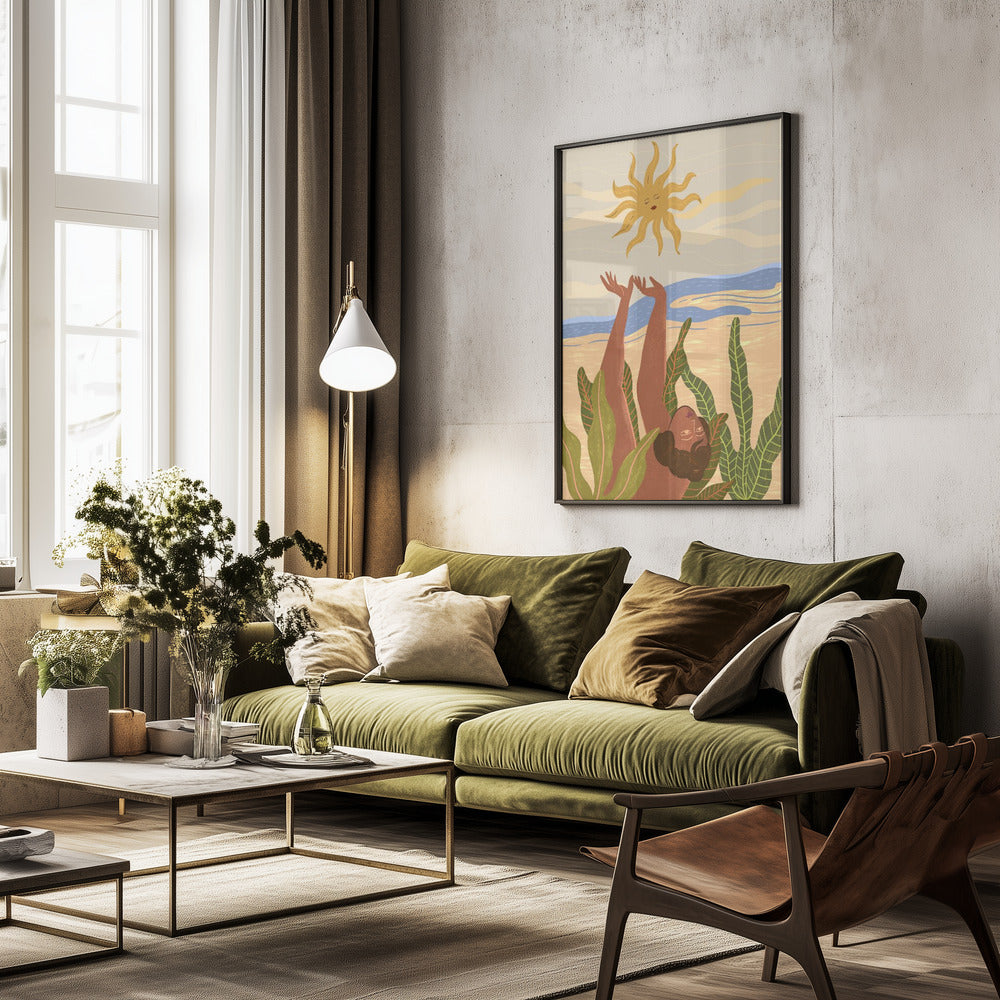 Sun Worship - Poster / Art Print - interiör