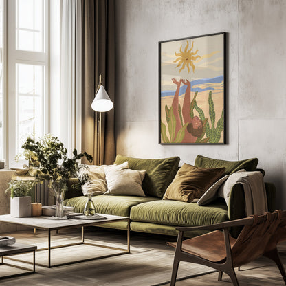 Sun Worship - Poster / Art Print - interiör