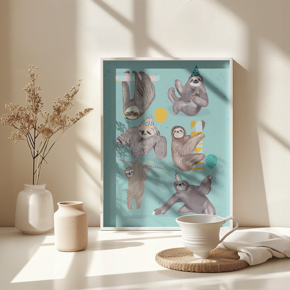 Sloth - Poster / Art Print - interiör