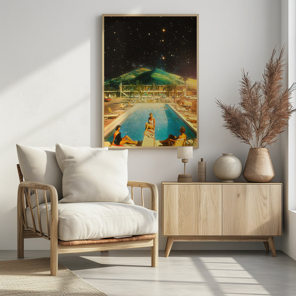 Space Pool - Poster / Art Print - interiör