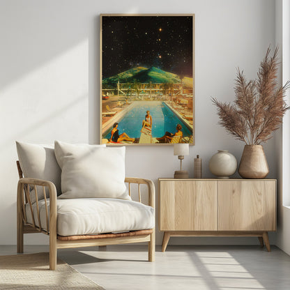 Space Pool - Poster / Art Print - interiör