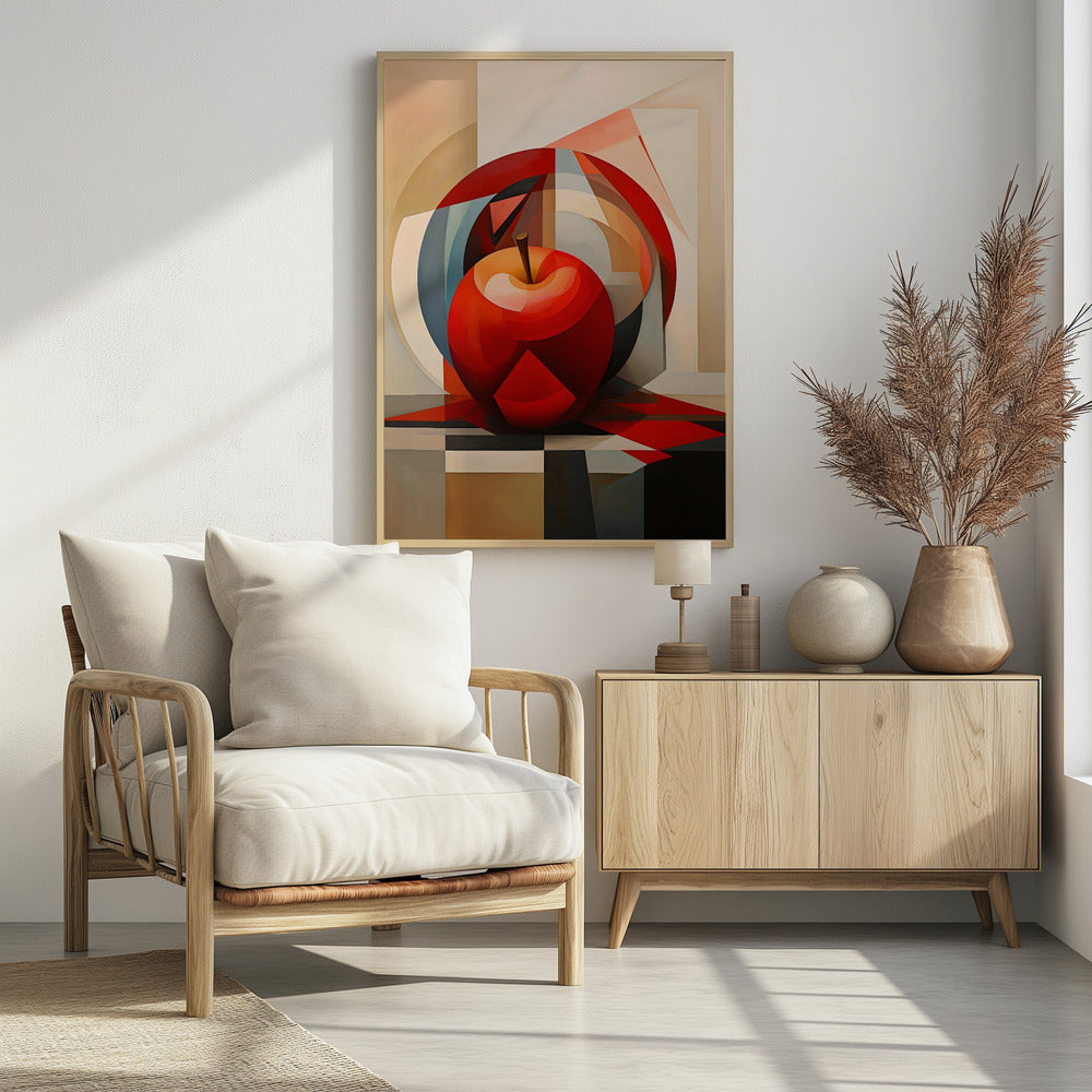 The Abstract Apple - Poster / Art Print - interiör