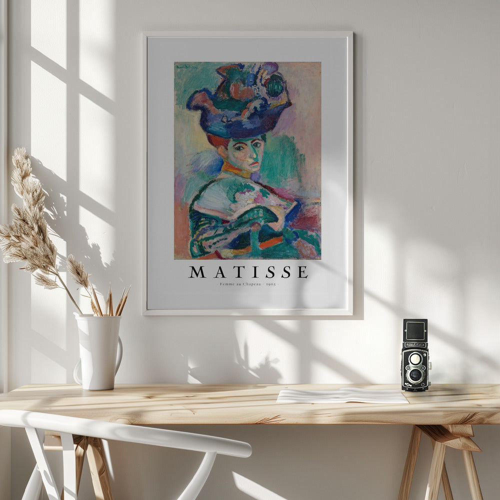 Woman With Hat 1905 - Poster / Art Print - interiör