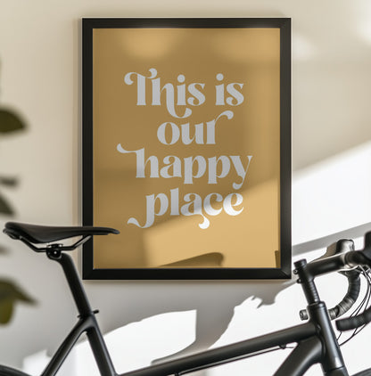 Happy Place No2 - Poster / Art Print - interiör