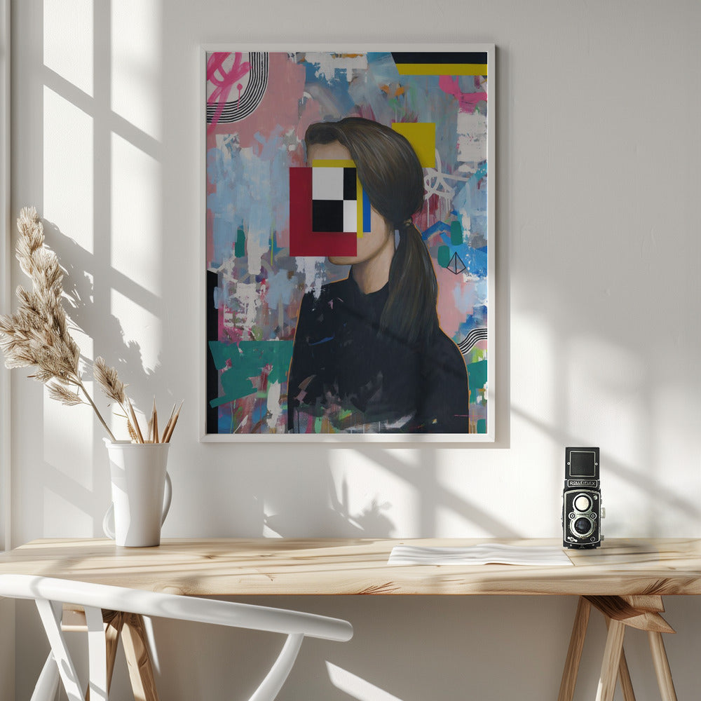 Girl 1 - Poster / Art Print - interiör