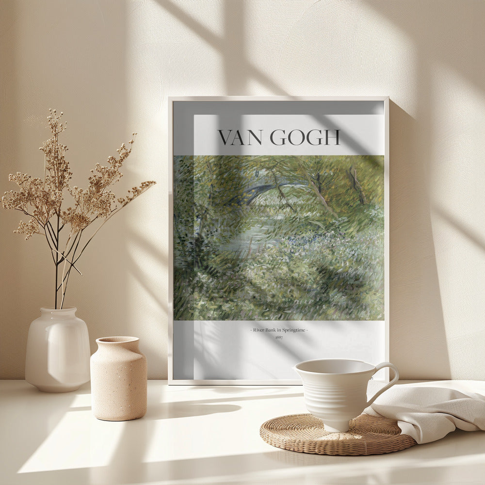 River Bank In Springtime (1887) - Poster / Art Print - interiör