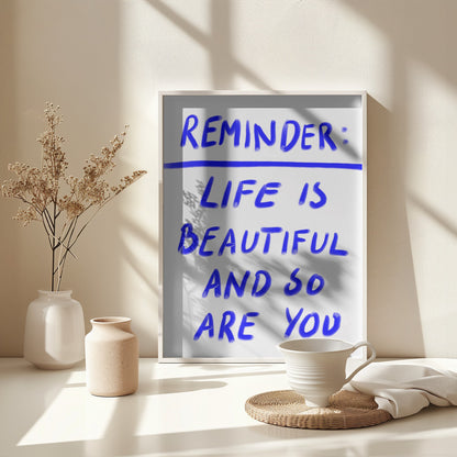 Reminder - Poster / Art Print - interiör