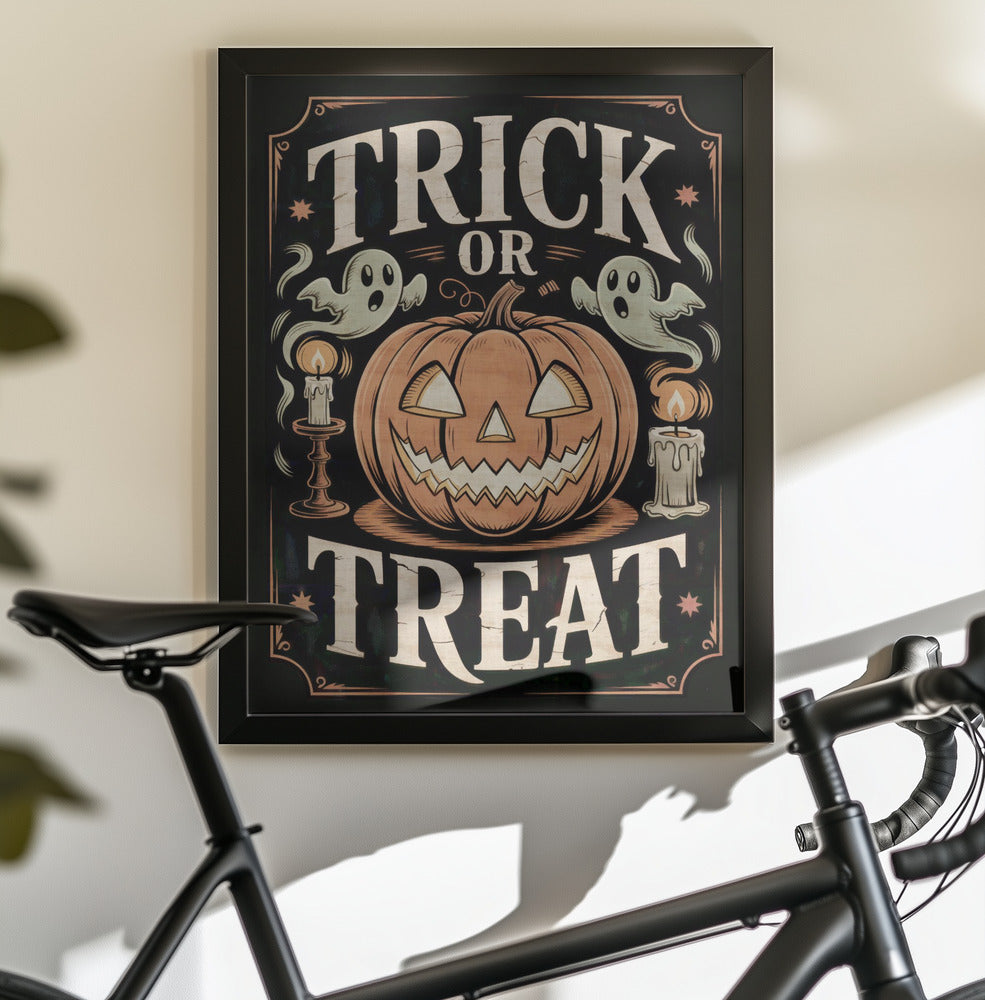 Halloween Trick or Treat - Poster / Art Print - interiör