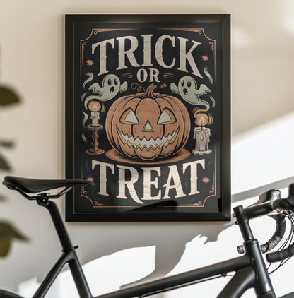Halloween Trick or Treat - Poster / Art Print - interiör